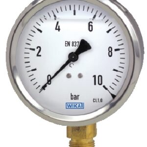 Manômetro 40 bar x PSI 63mm(2.1/2") Flange Traseiro