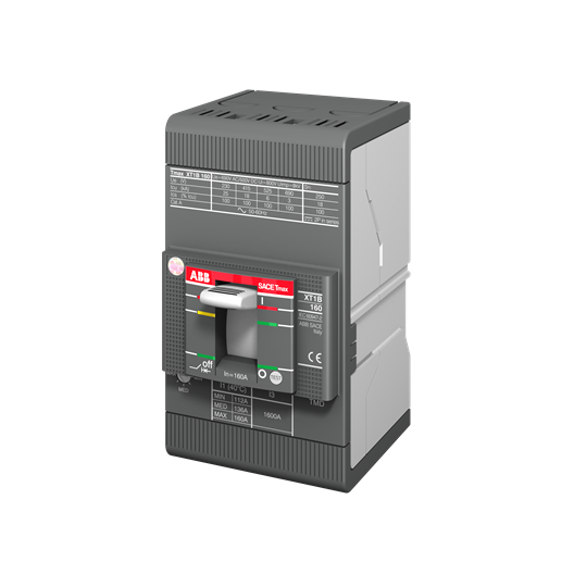1SDA066801R1 – DISJUNTOR CAIXA MOLDADA LINHA TMAX XT 3 POLOS MODELO XT1B160 TMD 25A – ABB