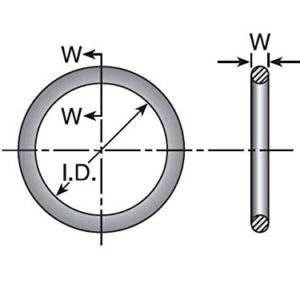 Parker 711510-4 O-Ring SAE Flange 1 polegada (1,296 In ID X 0,139) 90D NBR - Parker