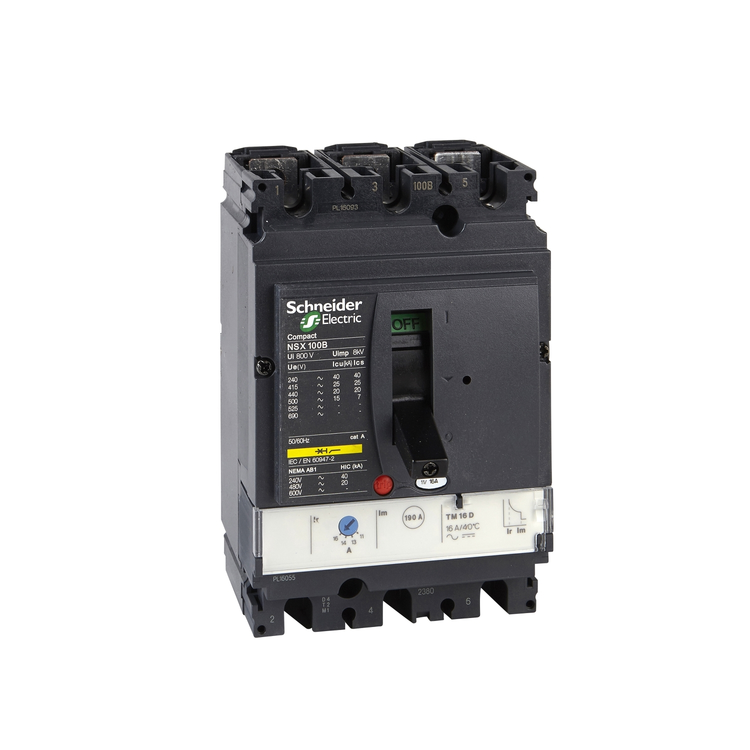 LV429674 – DISJUNTOR NSX100H TM40D 3P3D – Schneider Electric