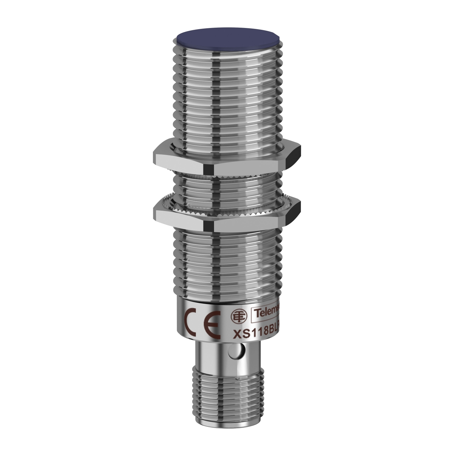 SENSOR INDUTIVO CC D18 PNP NA 5MM CONECTOR – XS118BLPAM12 – Schneider