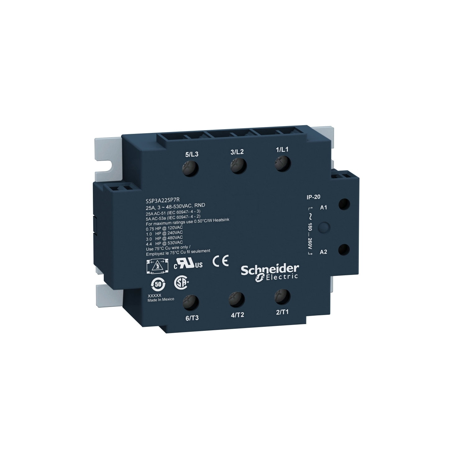 solid state relay-panel-input 180-280VAC, output 48-530VAC,50A-Thermal Interface