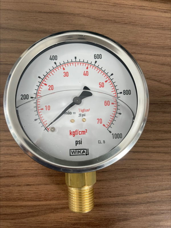 Manômetro 113.53.100L 1000PSi x KGF
