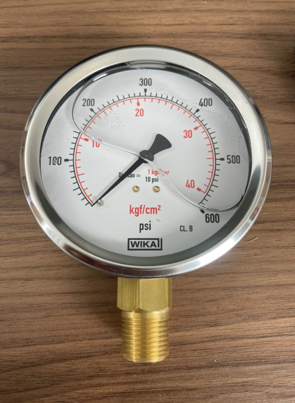 Manômetro 113.53.100L 600PSi x KGF