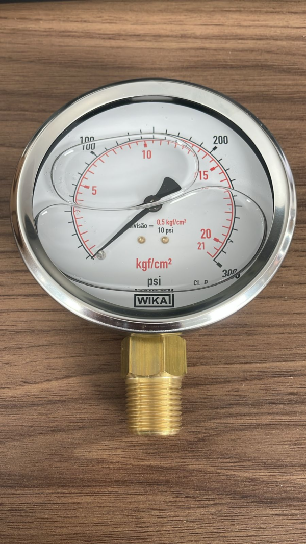Manômetro 113.53.100L 300PSi x KGF