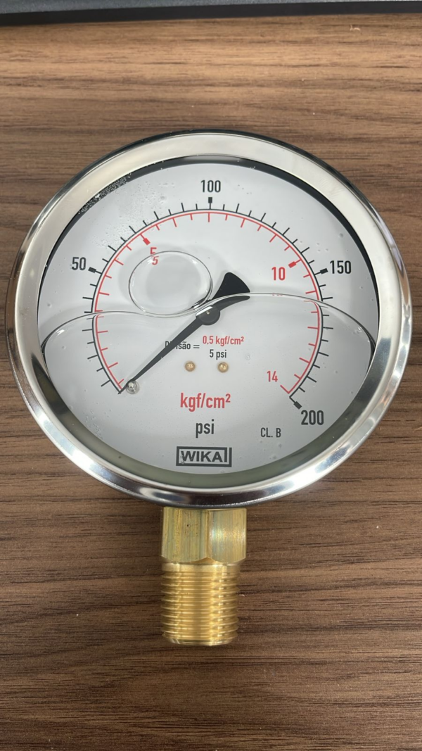 Manômetro 113.53.100L 200PSi x KGF